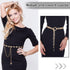 2 Pieces Rhinestone Belt for Women Shiny Crystal O-Ring Waist Belts for Dress Diamond Chain Belt for Ladies Dress Gift...
