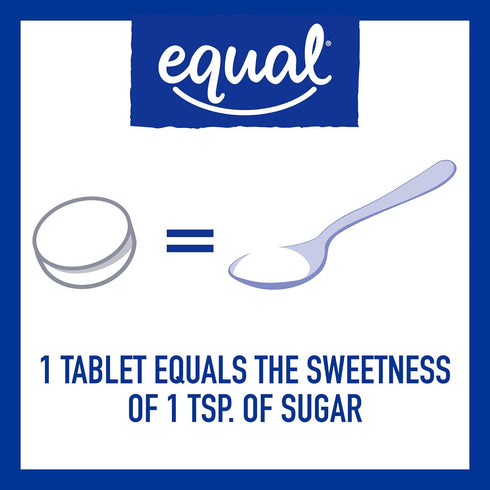 EQUAL 0 Calorie Sweetener Tablets, Aspartame and Acesulfame-K Sweetener, Sugar Substitute, Zero Calorie Sugar Substitute Tablets, Erythritol Free,...