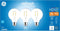 GE Refresh LED Light Bulbs, 40 Watt, Daylight, G25 Globe Bulbs, Clear, Medium Base (3 Pack)...