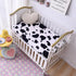 Soft Skin-friendly Printed Crib Sheet for Boys Girls,2 Pack Crib Mattress Sheet or Toddler Bed Sheet, Baby Fitted Crib Sheet (White Cow)...