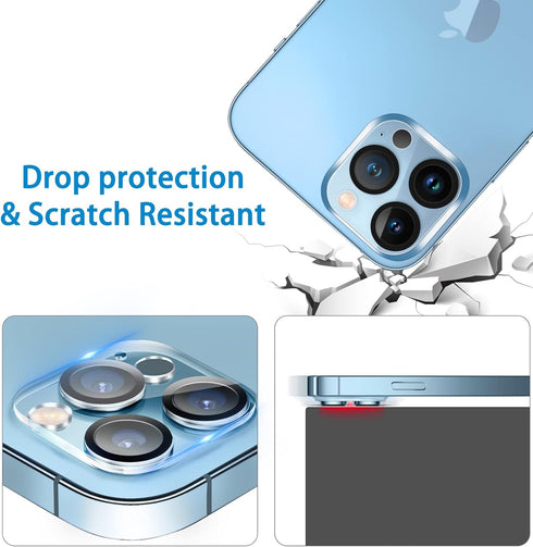 ?3 Pack?Dengduoduo Tempered Glass Camera Lens Protector for iPhone 13 Pro 6.1" & iPhone 13 Pro Max 6.7", Ultra HD, 9H Hardness, Anti-Scratch, Case...