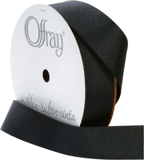 Berwick Offray 7/8" Grosgrain Ribbon, Black, 20 Yards...