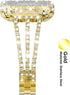 Surace Gold Apple Watch Bands 45mm for Women Series 9 8 7, Bling Diamond Rhinestone Link Bracelet with 2 in 1 Waterproof Bling Case Lace Edge Diam...