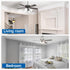 SHINESTAR 3-Pack Ceiling Fan Light Bulbs, Small Base, 120v 40w Equivalent, E12 LED Bulb, 5000K Daylight, Non-Dimmable...