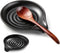 Spoon Rest for Stove Top, 6.1" Large Ceramic Spoon Holder for Kitchen Counter Decor, Heat-Resistant Cooking Utensil Rest, Coffee Spoon Holder, Bla...