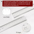 Film Flexible Ruler 50cm 0.1mm Scale with R Angle & Width Lines PET Plastic Folding Straight Ruler Calibration Soft Ruler Measuring Tool for Facto...