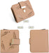 VODIU Women's Short Purse Leather Medium Wallet Leaf Bifold Card Coin Holder Small Purses Buckle Zipper Clutch...