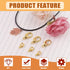 170Pcs Gold Lobster Claw Clasps with Open Jump Rings Kit, 10mm, 12mm, 14mm, 16mm, 18mm Alloy Small Jewelry Clasps Lobster Clasps and 6mm Jump Ring...