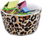 Paper Clip Holder Ceramic Paper Clip Holders Geometric Paperclips Holder Dispenser Cute Leopard Paper Clip Organizer for Desk Binder Clip Holder B...