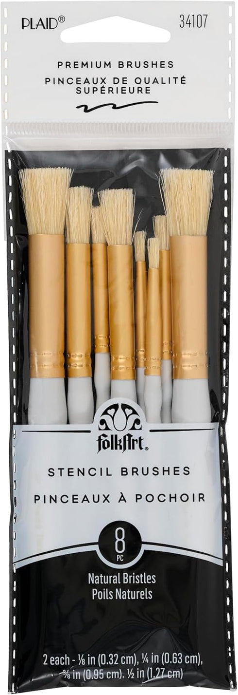 Plaid Stencil Brush Set, (8-Piece), 0289956...