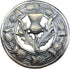 AAR Men,s Scottish Thistle Kilt Brooch Fly Plaid Antique Finish 3" (7cm) diameter T...