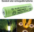 12 Counts AA 250mAh NiMH Rechargeable Batteries,1.2V Double A Battery for Garden Landscaping Solar Lights...