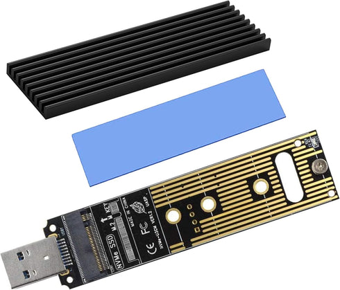 Sintech nVME USB SSD Card, USB 3.0 M.2(NGFF) M Key External Case Box with USB 3.1 Type C Connector...