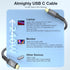 240W USB C to USB C Cable Fast Charging Cable, USB 3.2 Gen 2 Type C Charger Cable 20Gbps Data Transfer 4K Video Cable Compatible with Samsung MacB...