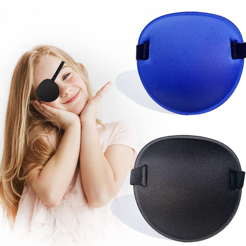 2PCS Eye Patches, Soft Medical Eye Patch Adjustable Amblyopia Lazy Eye Patches, Pirate Eye Patches for Kids and Adults, 2 Color...