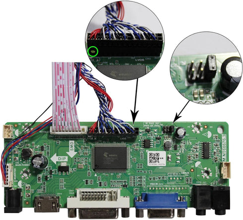 LVDs Controller Board 40pin for 17.3" 14" 1600x900 LP173WD1 N173FGE-L23 B173RW01 LTN173KT01 LTN173KT02 B140RTN02 N140O6 B140RW02 N140FGE-L31 WLED ...