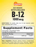 Vitamin B-12 1,000 mcg | 60 Fast Dissolve Tablets | As Methylcobalamin | Vegetarian, Non-GMO, and Gluten Free Supplement | by Sundance...