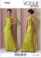Vogue Misses' Close-Fitting Halter Style Dress Sewing Pattern Packet by Tom & Linda Platt, Design Code V2008, Sizes 14-16-18-20-22, Multicolor...