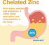 Zinc 50mg | Potent Highly-Absorbed Chelated Zinc Supplements, Picolinate & Bisglycinate | Vegan, Gluten Free, Non-GMO | for Immune, Antioxidant Su...