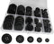150 Pcs Premium Resin Sewing Buttons, 5 Sizes of Black Buttons, Flatback Button, Eco-Friendly 4-Hole Craft Buttons for Sewing, Suits, DIY and Deco...