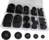 150 Pcs Premium Resin Sewing Buttons, 5 Sizes of Black Buttons, Flatback Button, Eco-Friendly 4-Hole Craft Buttons for Sewing, Suits, DIY and Deco...
