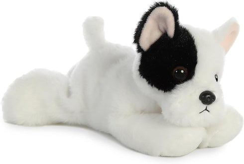 Aurora® Adorable Mini Flopsie™ French Bulldog Pup Stuffed Animal - Playful Ease - Timeless Companions - White 8 Inches...
