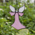 Pink Angel Stained Glass Window Hangings Tiffany Style Gift Gifts for Nurse,Memorial Remembrance Sympathy (6.3"×4.3")...
