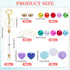 10Pcs Beadable Keychains Bar, Beaded Metal Keychain for Keychain Making, 360°Rotatable Beaded DIY Keychain Making Supplies Kit for Craft Keychain ...