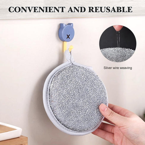 10PCS Multifuctional Wire Dishwashing Rags for Wet and Dry, New Non Scratch Wire Dishcloth, Scrub Sponges Kitchen, Dish Cloths for Washing Dishes,...