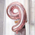 Juland Rose Gold Number Balloons Large Foil Mylar Balloons 40 Inch Giant Jumbo Number Balloons for Birthday Party Decorations 19...