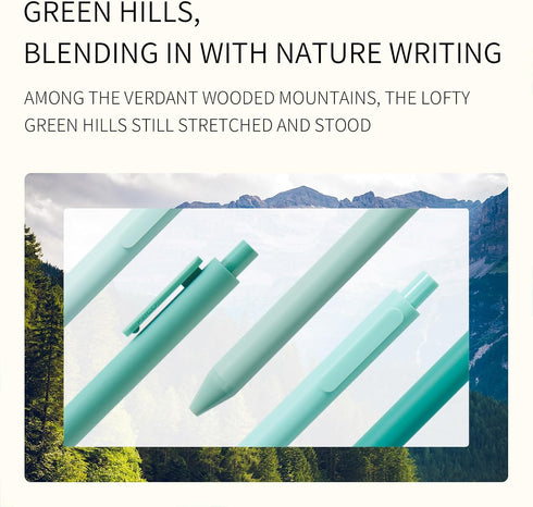 Kaco PURE Eco Friendly Gel Ink Pen 100% Recycled Plastic 5 Pieces Aesthetic Pens School Office Stationery...