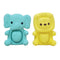 Infantino Teethimal Pop Pals - Elephant & Lion Sensory Popper Toy with Soothing Teething Textures for Infants & Toddlers, 6M+...