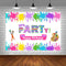 Art Party Theme Birthday Backdrop Let's Paint Background Dress for a Mess Art Graffiti Wall Brush Event Party Decorations Girl Baby Shower Newborn...