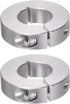2pcs Shaft Collar 22mm Bore Aluminum Alloy Set Screw Split Clamp-On Collars, 45mm OD, 12mm Width, for Wheel Barrow Axle, Gearbox Assemblies, Machi...