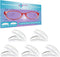 GMS Optical® 1.8mm x 13mm Short Anti-Slip Adhesive Contoured Silicone Eyeglass Nose Pads - Perfect for Kids Glasses and Smaller Plastic Frames - 5...