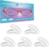 GMS Optical® 1.8mm x 13mm Short Anti-Slip Adhesive Contoured Silicone Eyeglass Nose Pads - Perfect for Kids Glasses and Smaller Plastic Frames - 5...