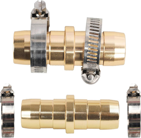 Hourleey 4 Pack Garden Hose Repair Kit, Hose Connector Repair Mender Kit with Stainless Clamp, Fits 3/4"-5/8" Water Hose Repair Fittings...