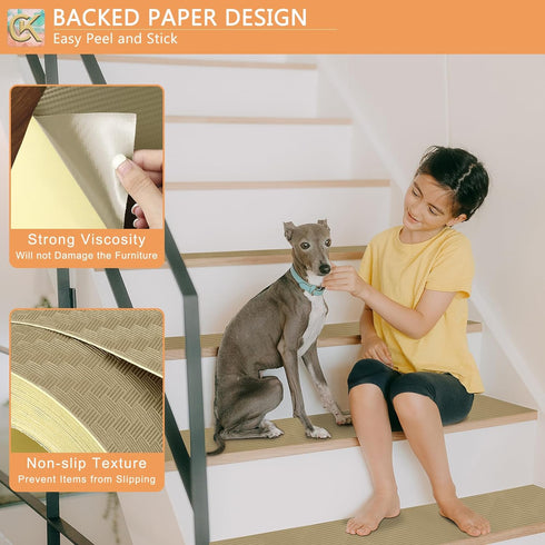 Self-Adhesive Shelf Liner Kitchen Liner, Waterproof Backed Paper Easy Peel and Stick Contact Liner without Residue for Decor Your Desk Surface, Ki...