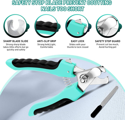 4 in 1 Dog Self-Cleaning Slicker Brush for Shedding & Grooming Long Short Haired Cats, Removes Loose Fur, Undercoat, Mats, Tangled Hair With All H...