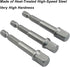 6 Packs 1/4 Inch Impact Grade Socket Adapter Set, 1/4 Hex Shank Square Socket Bit Adapter for Cordless Drills & Screwdrivers...