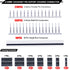 Twidec/600PCS 2.54mm Dupont Connector Kit 1/2/3/4/5/6/7 Pin Housing Connector with 2.54 Male and Female Dupont Terminals Crimping Connectors and 2...