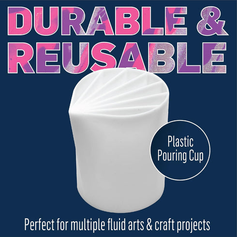 FolkArt, 7-Slotted Drizzle Divided Cup Perfect for Fluid Paint Pouring Arts and Crafts Projects, 50428...