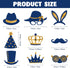 Zonon 24 Pieces Funny Photo Booth Props for Birthday Weddings Graduation Party Supplies Prom Disco Mardi Gras Party Supplies Mix of Hats, Lipstick...