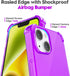 for iPhone 14 Case Clear, Neon Bright Vibrant Color, Transparent Jelly Protective Silicone Phone Case Design for Women Girly Cute, Thin Slim Soft ...
