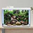 AWERT 48x18 inches Tree Branches Fish Tank Background Green Algae Aquarium Background River Bed & Lake Aquarium Background Vinyl Background...