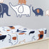 Lambs & Ivy Playful Elephant White/Blue Baby/Infant Changing Pad Cover...