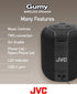 JVC Portable Gumy Wireless Speaker with Surround Sound, Bluetooth 5.3, Lightweight, TWS Capability, USB-C, up to 15-Hour Battery Life - SPSG1BTB (...