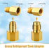 34 Pcs R410a Adapter Kit Mini Split Adapter 45° 90° Refrigerant Hose Adapter, 5/16'' Female 1/4'' Male, 1/2'' to 1/4'' Tank Adapter with Valve Cor...
