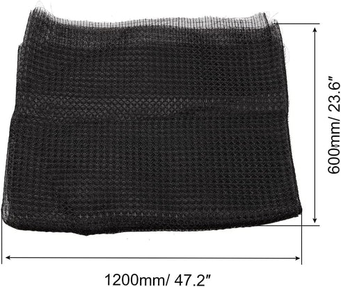PATIKIL 47.2" x 23.6" Air Conditioner Air Filter Material, 2 Pack Plastic Dustproof Filtering Mesh Screen Replacement for Air Conditioning, Black...