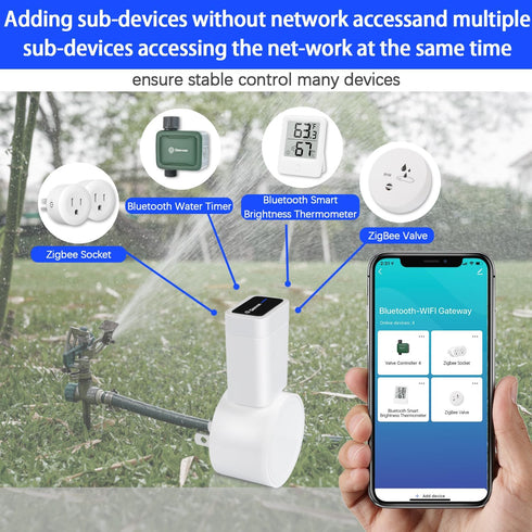 Geevon Bluetooth-WIFI Hub and Adapter 2.4 GHz Wi-Fi Bluetooth Bridge for Geevon SWV220020 Bluetooth Watering Timer...